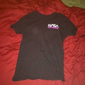 Black Tee with Nasa Logo and Astronaut on Back